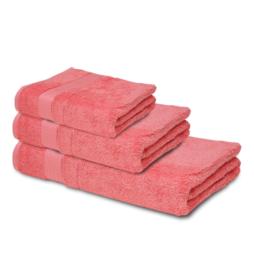 3 Pack Multi Size Bathroom Towels (Bath Towel - Hand - Towel - Washcloth) - Melissa Linen